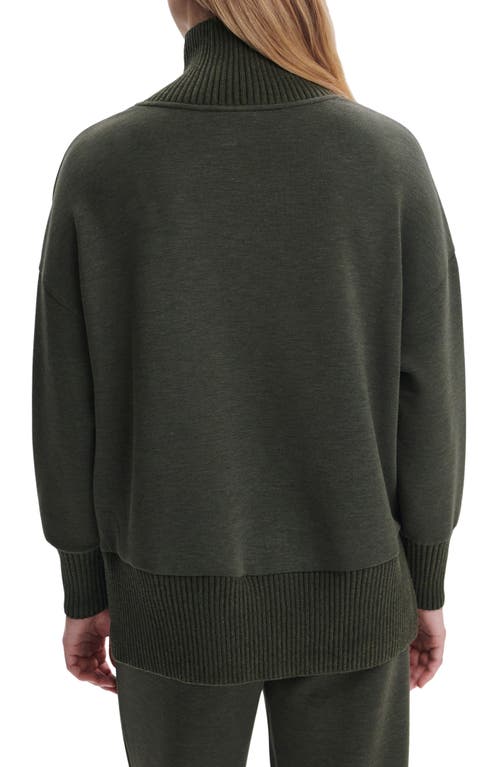 Varley Barker Turtleneck Sweatshirt In Green