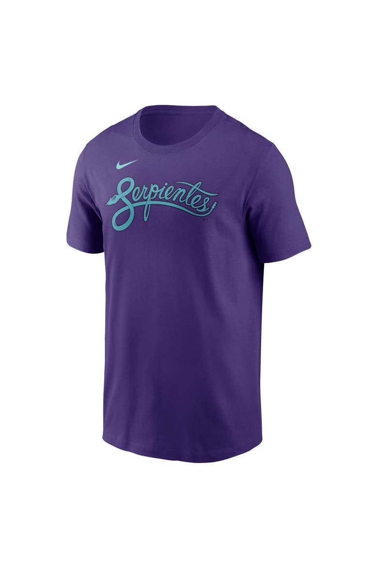 Men's Nike Corbin Burnes Purple Arizona Diamondbacks 2025 City Connect Fuse Name & Number T-Shirt, Alternate, color, Purple