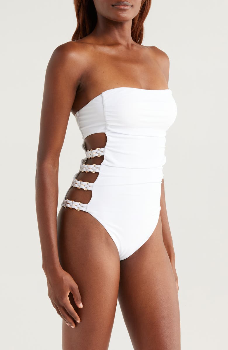 Ramy Brook Viviana Cutout One-Piece Swimsuit, Alternate, color, 