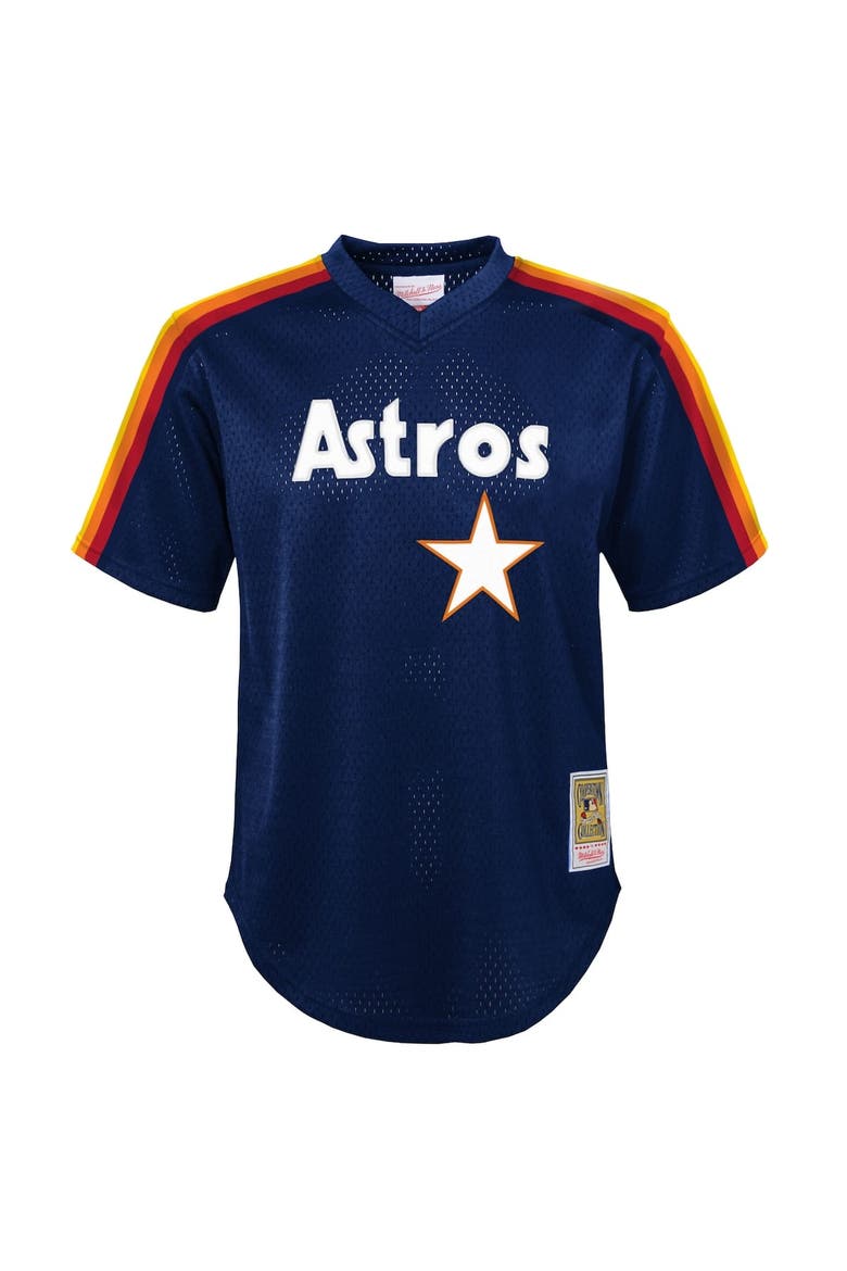 Toddler Mitchell & Ness Nolan Ryan Navy Houston Astros Throwback Mesh Batting Practice Jersey, Alternate, color, Navy