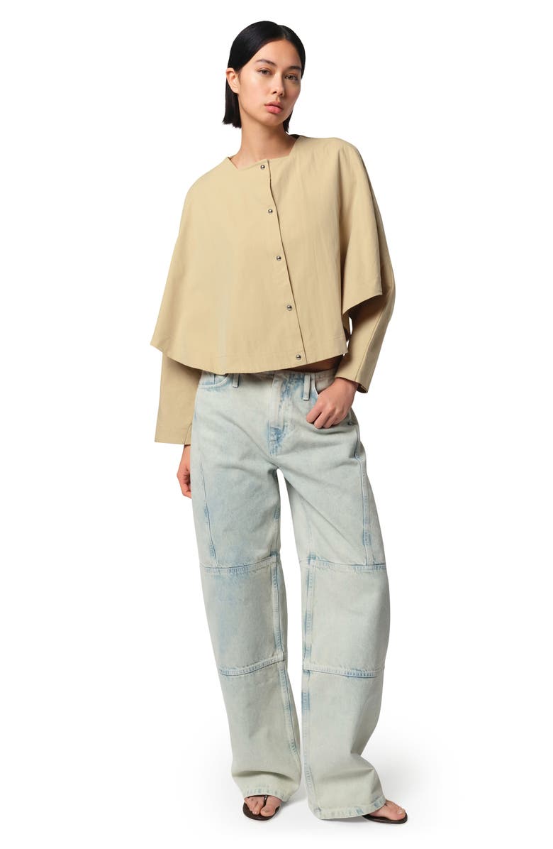 Apparis Quinn Water Repellent Cotton Blend Cape Jacket, Alternate, color,