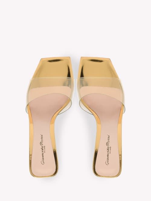 Gianvito Rossi Cosmic 55 Mule Sandals In Gold