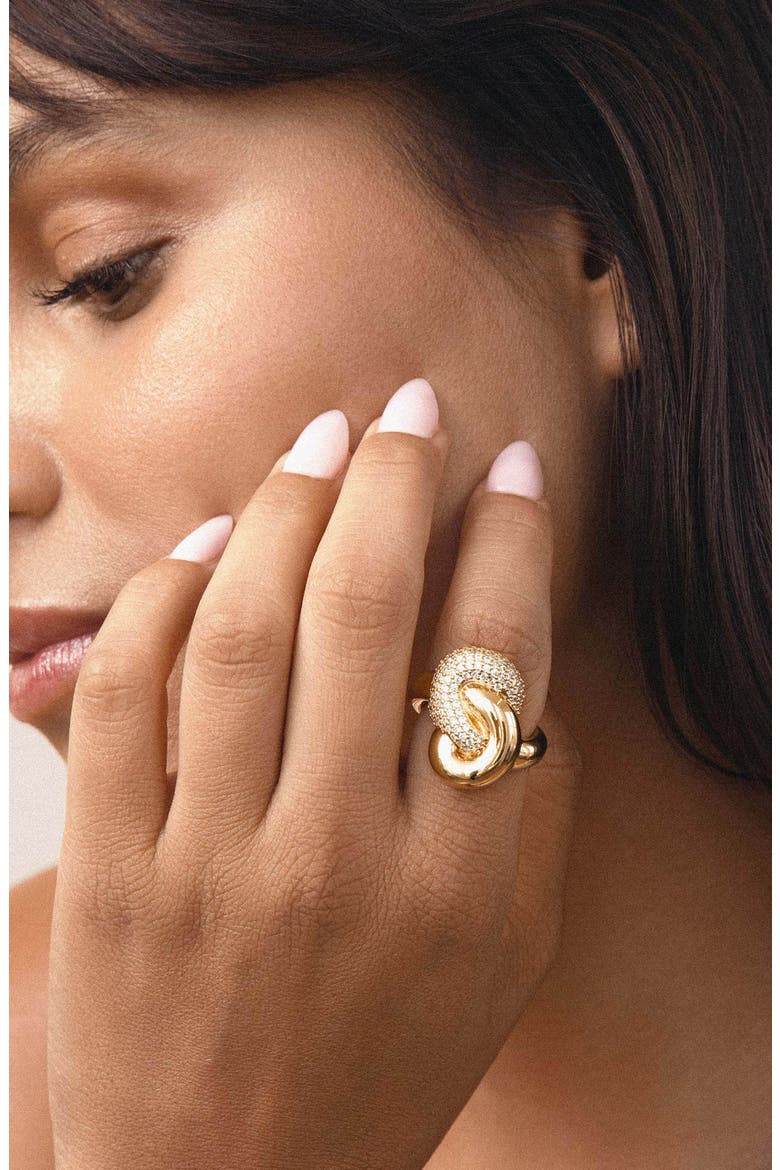Love Me Knot Ring, Alternate, color, GOLD