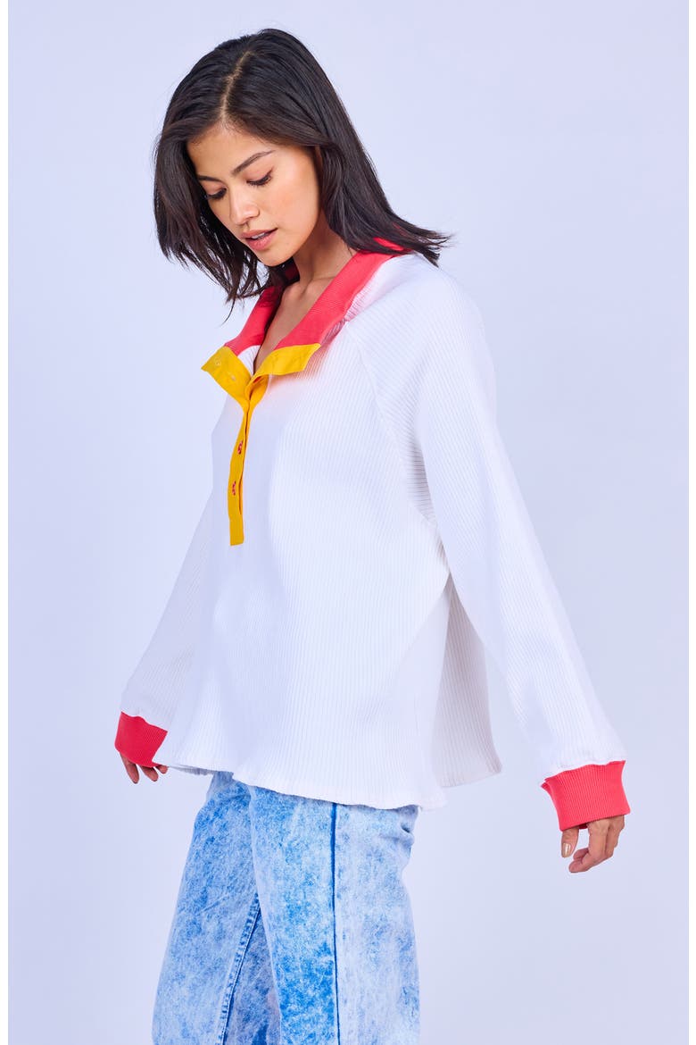 Ripple Rib Pullover, Alternate, color, Sugar