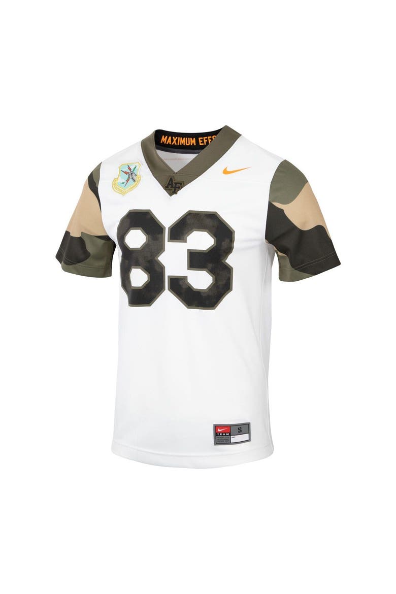 Men's Nike #83 White Air Force Falcons Special Game Replica Jersey, Alternate, color, White
