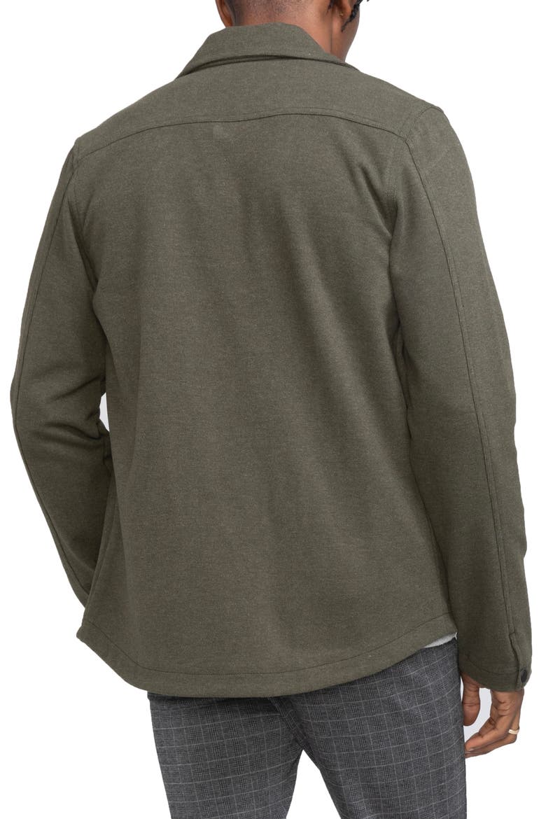 Snap Front Knit Jacket, Alternate, color, DARK OLIVE