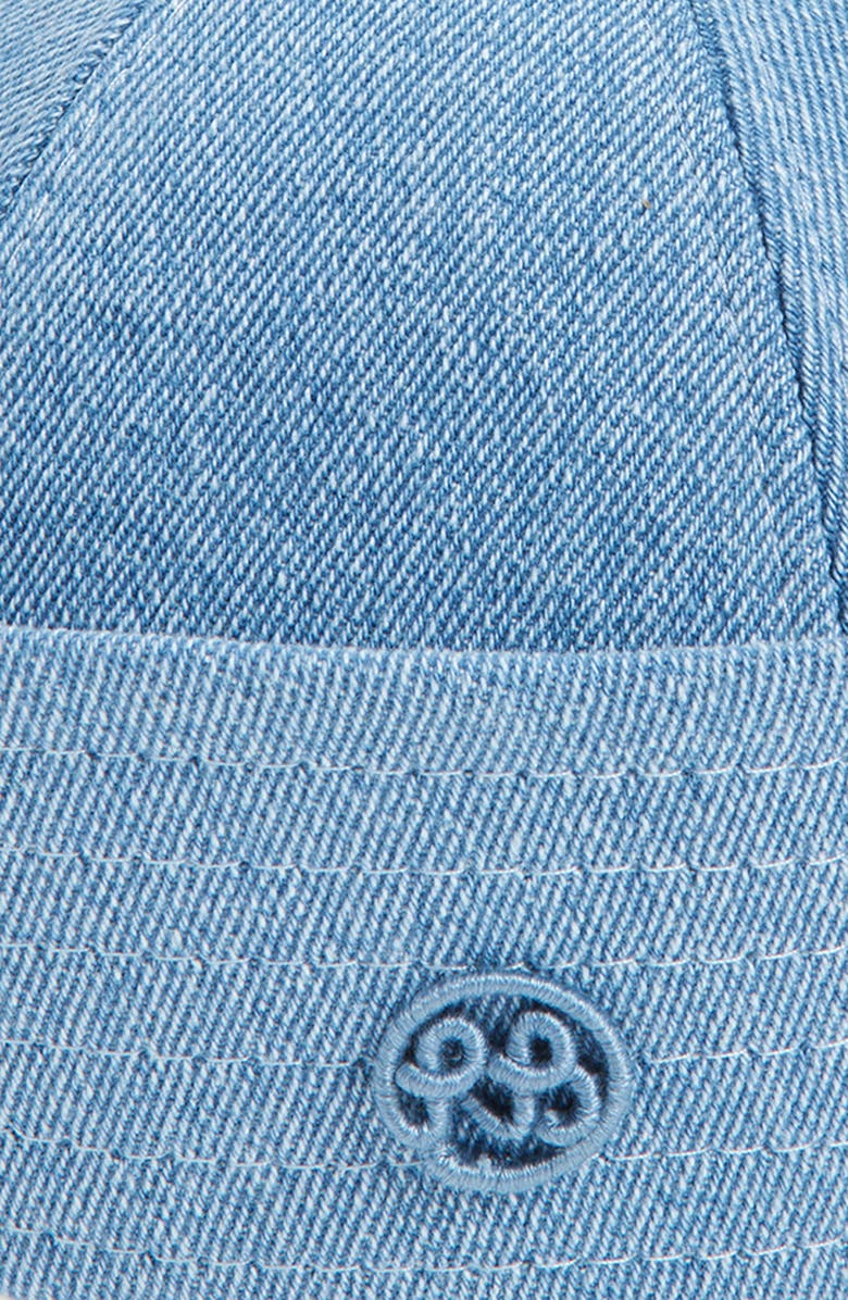 Ruslan Baginskiy Logo Embellished Denim Sailor Hat, Alternate, color, Blue