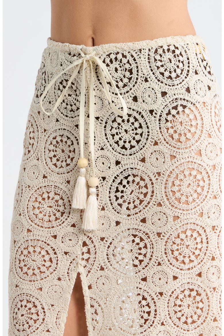 Karina Cover-Up Skirt, Alternate, color, NEUTRAL FOIL CROCHET
