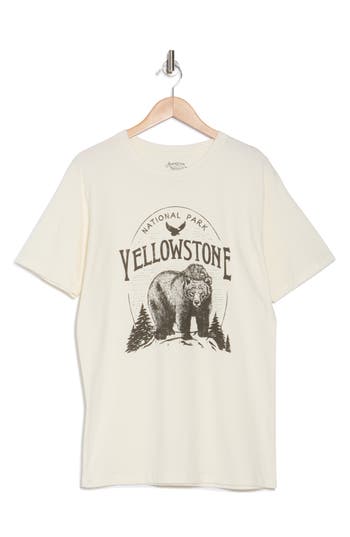 AMERICAN NEEDLE AMERICAN NEEDLE YELLOWSTONE BEAR COTTON GRAPHIC T-SHIRT