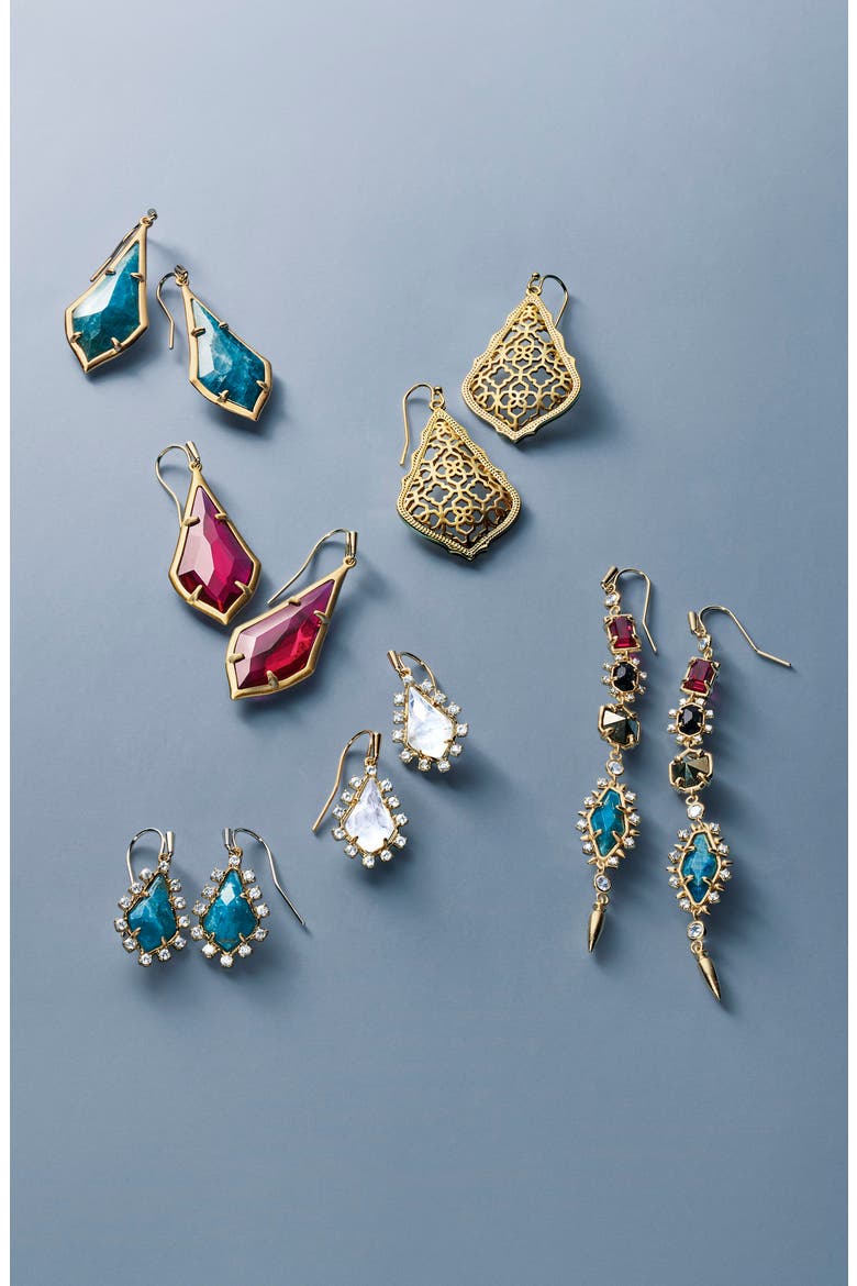 'Addie' Drop Earrings, Alternate, color, GUNMETAL/ GOLD