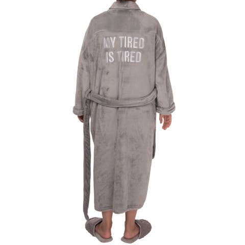 My Tired Is Tired Robe Lg/Xl Grey