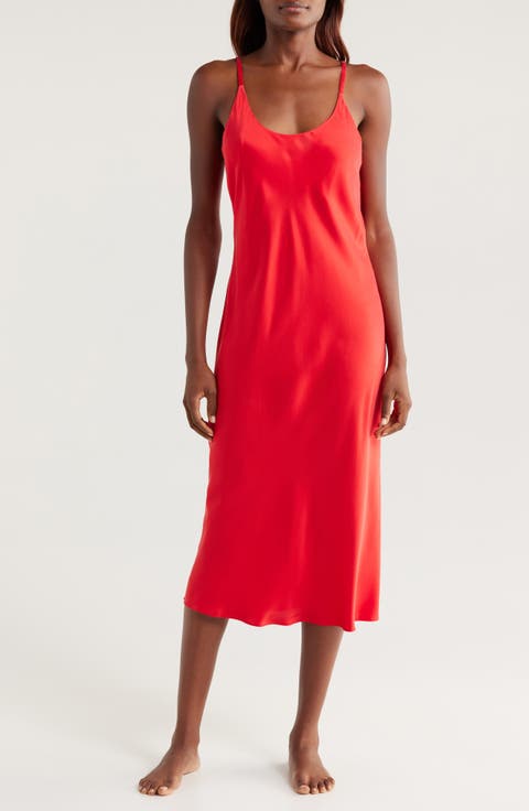 Washable Silk Slipdress Nightgown