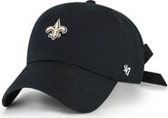 '47 Women's '47 Black New Orleans Saints Bow Back Clean Up Adjustable Hat