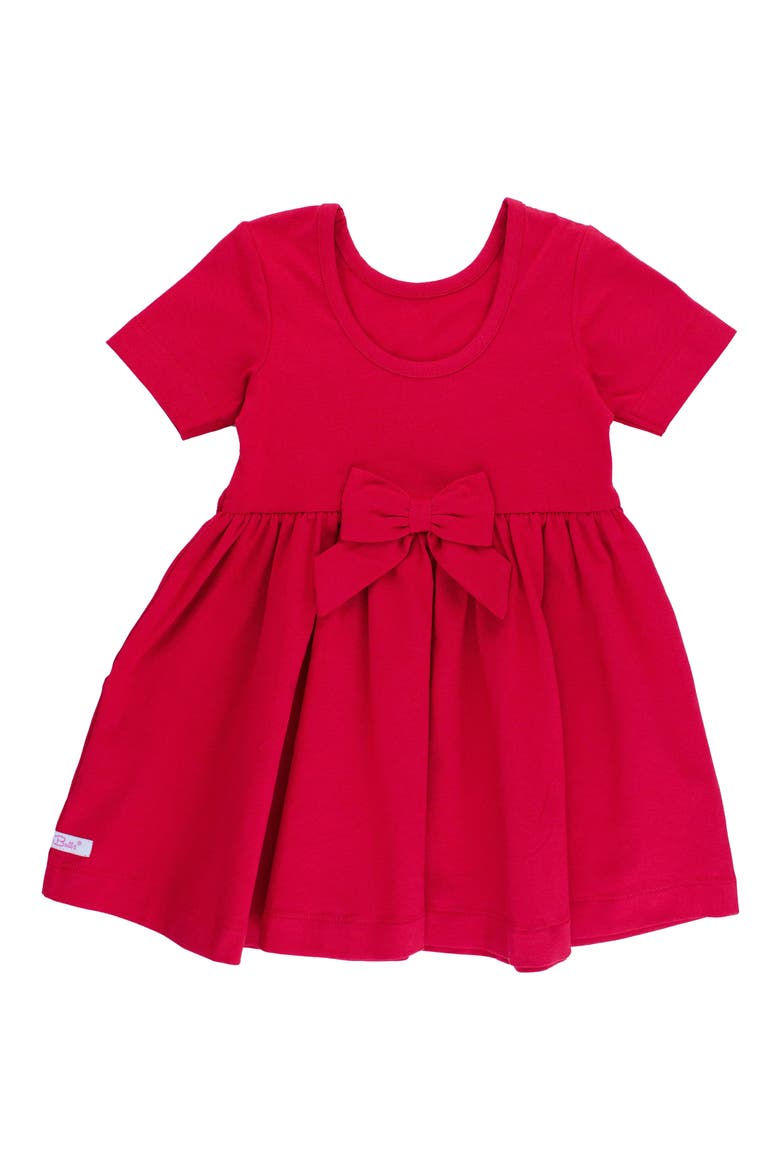 Sold Short Sleeve Skater Dress, Alternate, color, RED