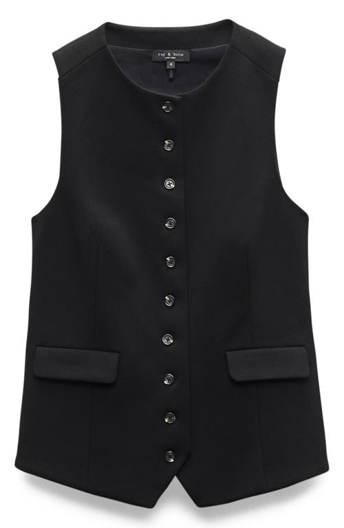 Rag & Bone Irina Ponte Longline In Black