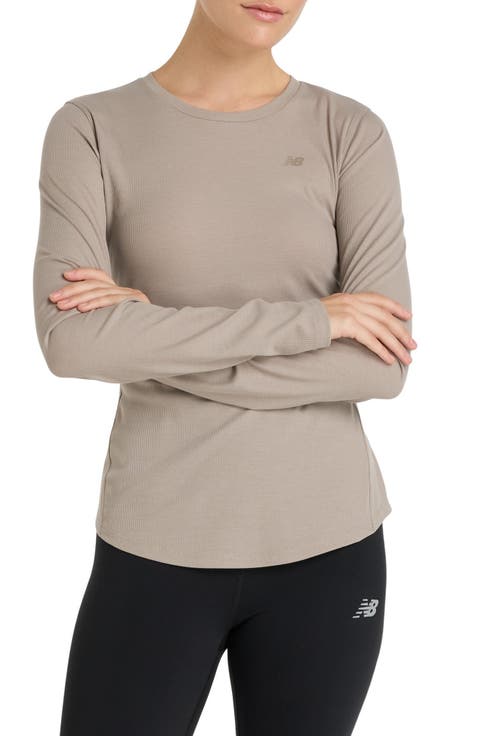 Microrib Long Sleeve T-Shirt