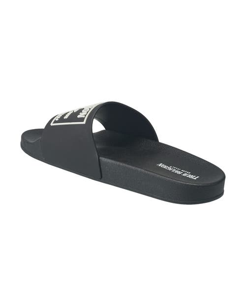 True Religion Men's Kendrick Slides In Black