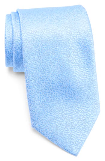 Tom Baine Abstract Jacquard Tie In Blue
