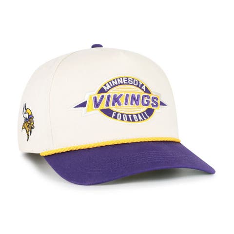 Men's '47  Natural Minnesota Vikings Frame Out Two Tone Hitch Adjustable Hat