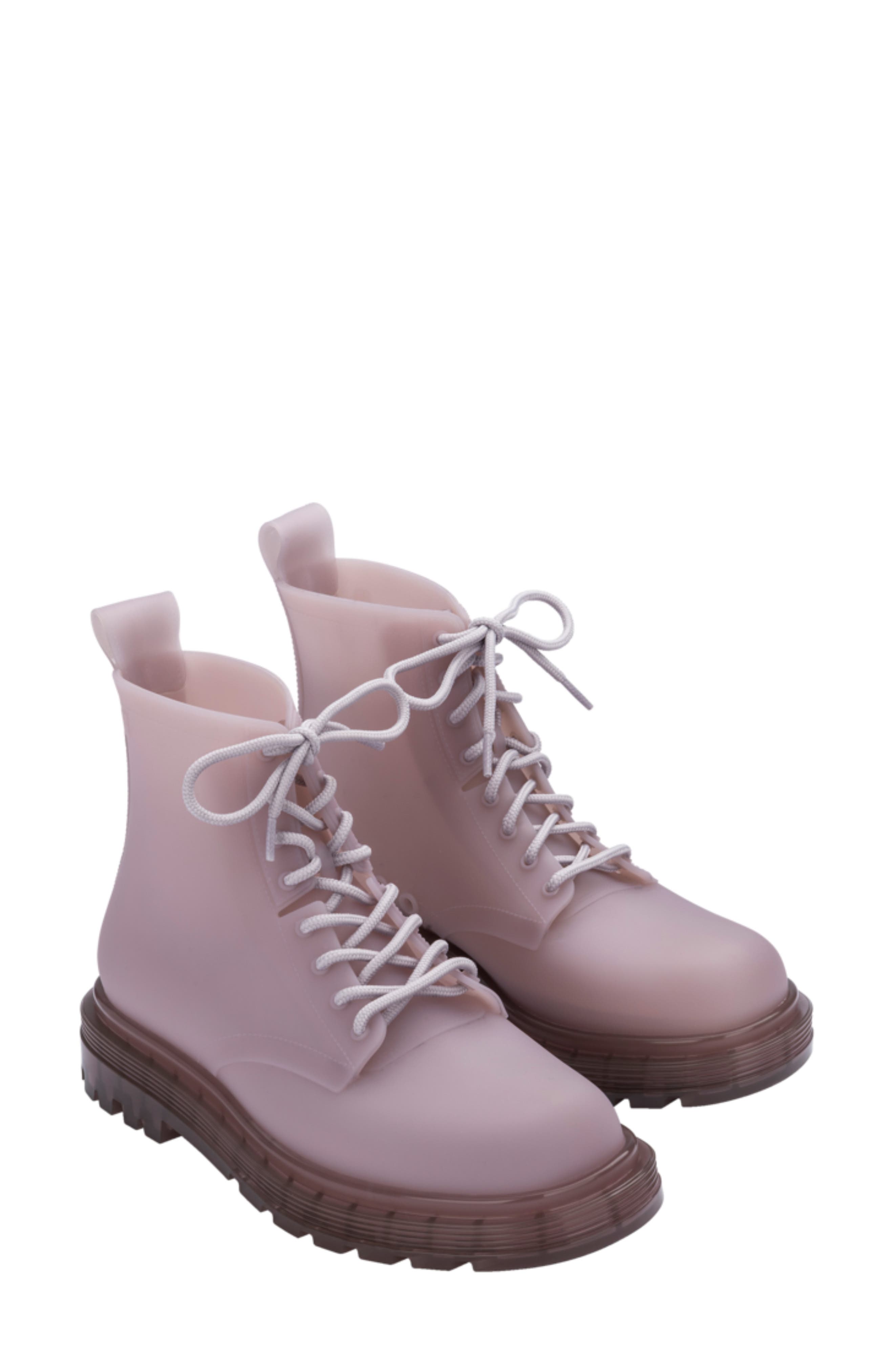 Coturno Combat Boot, Main, color, MATTE BEIGE/ LILAC