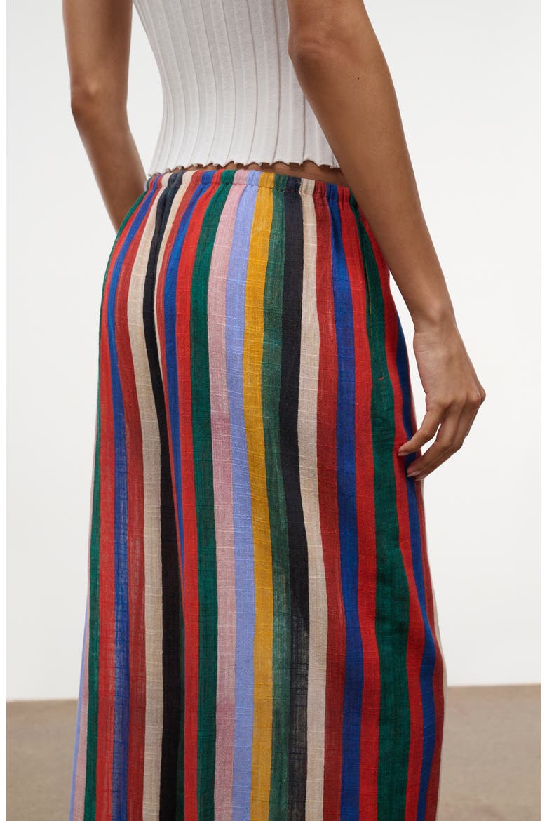 Mateo Stripe Cotton Drawstring Pants, Alternate, color, ARTIST STRIPE