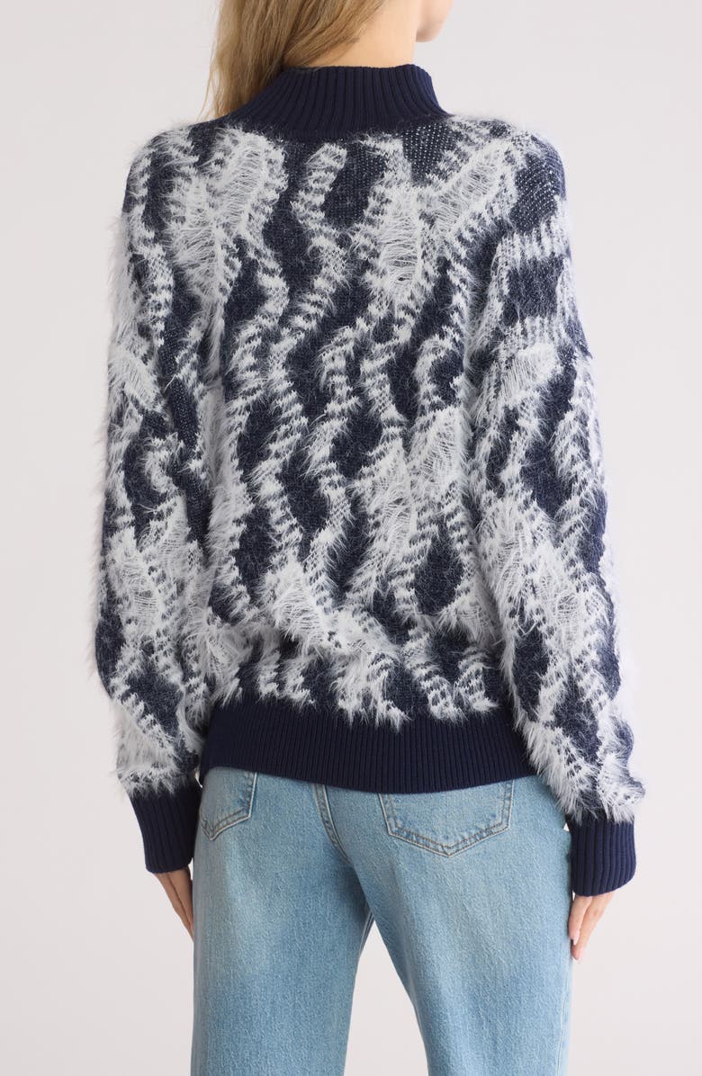 Vigoss Textured Turtleneck Sweater, Alternate, color,