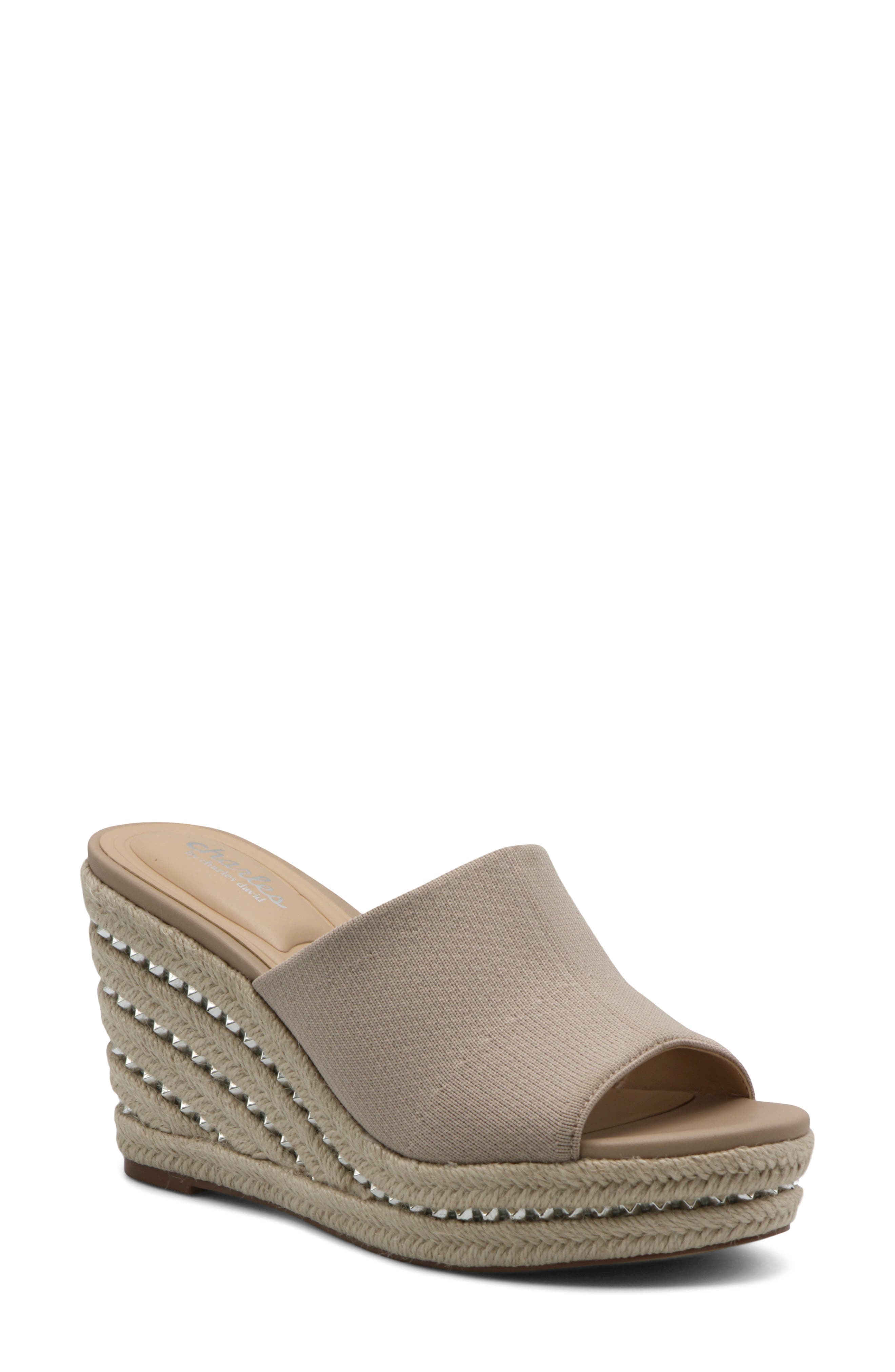 Charles by Charles David Jeremy Espadrille Platform Wedge Slide Sandal, Main, color, 