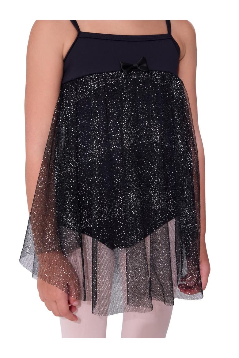 Baby Doll Ballet Dress Glitter, Alternate, color, black