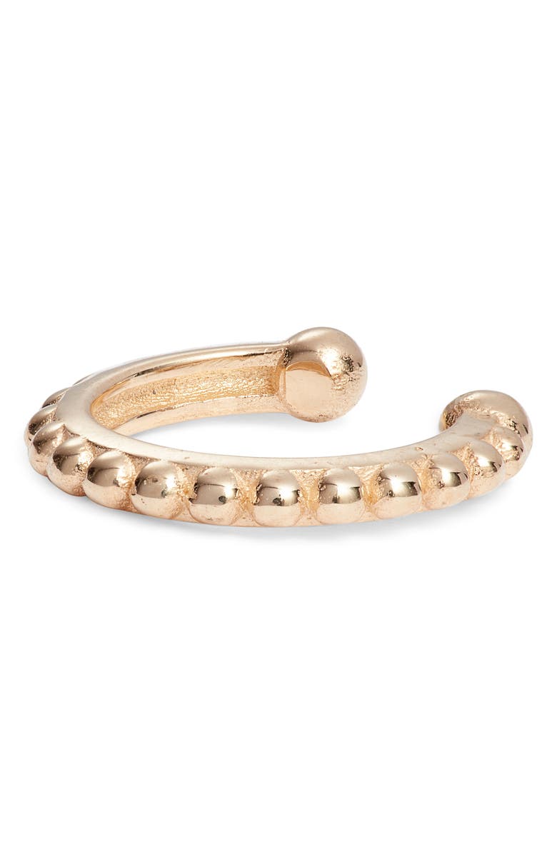 Anzie Dew Drop Beaded Ear Cuff, Alternate, color, Gold