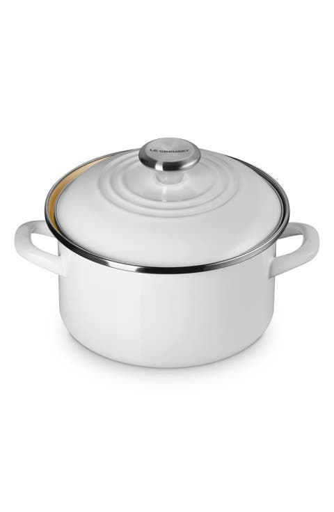 Enameled Stainless Steel Petite Stock Pot