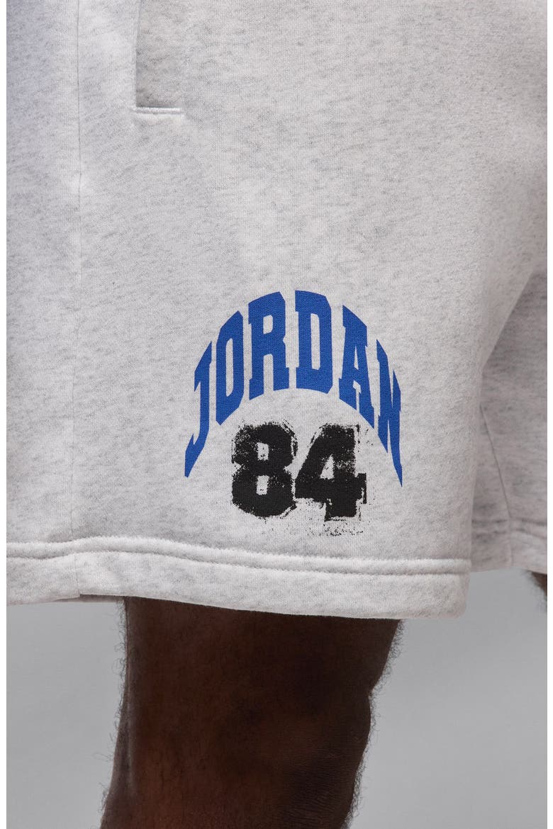 Collegiate Fleece Shorts, Alternate, color, BIRCH HEATHER/ BLACK
