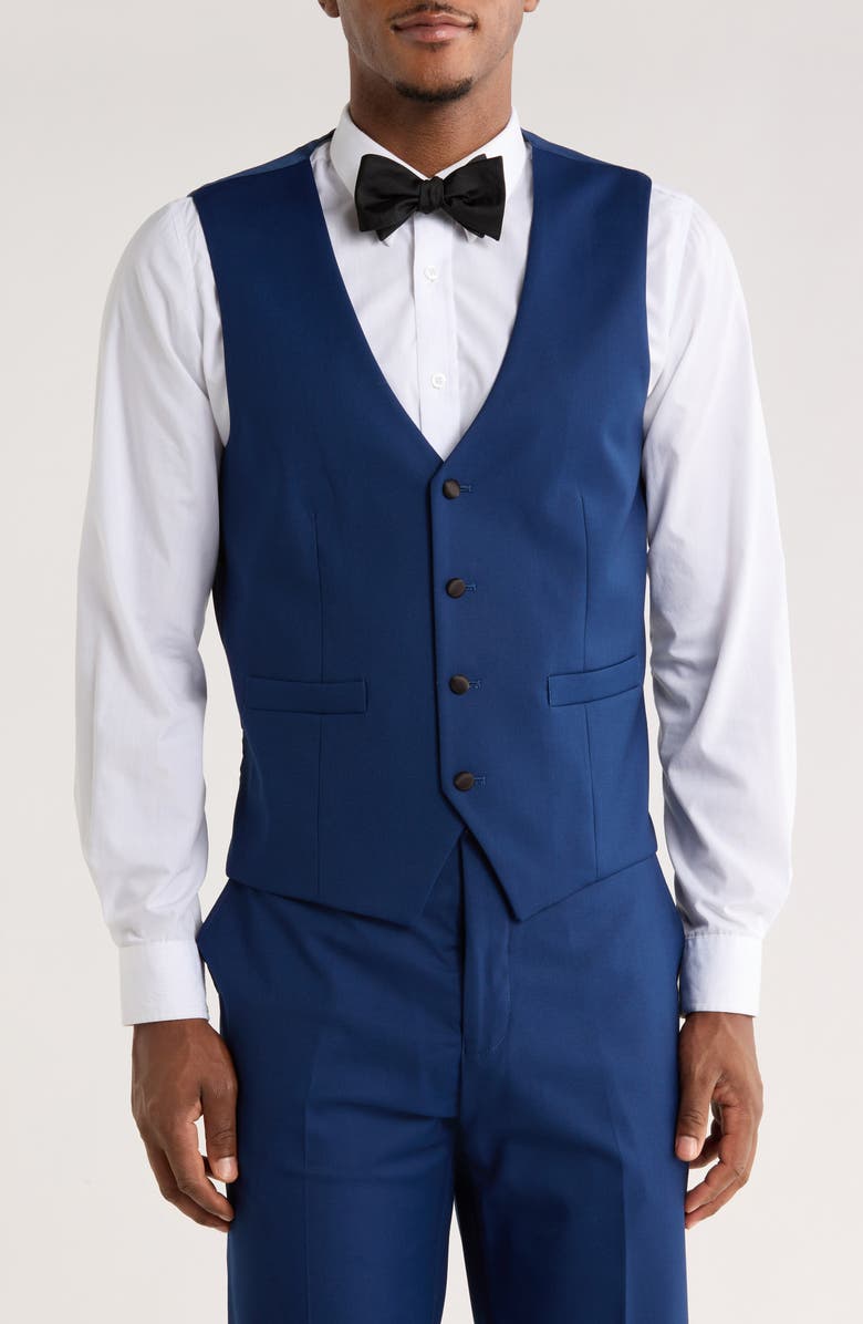 ZEGARIE Blue Shawl Collar 3-Piece Tuxedo, Alternate, color, Indigo