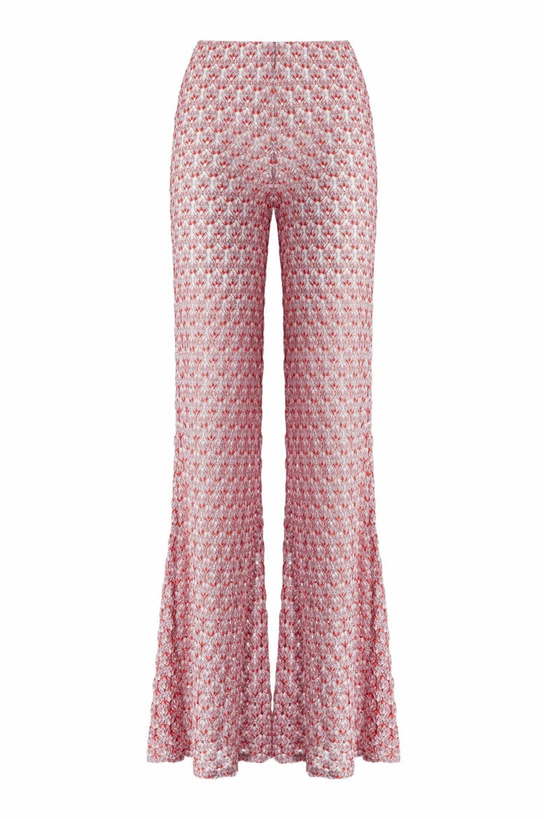 Low-rise Lace Pants, Alternate, color, Red