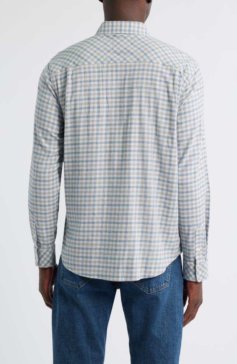 Rails Vance Check Cotton Blend Button-Down Shirt, Alternate, color, Charcoal Blue Check
