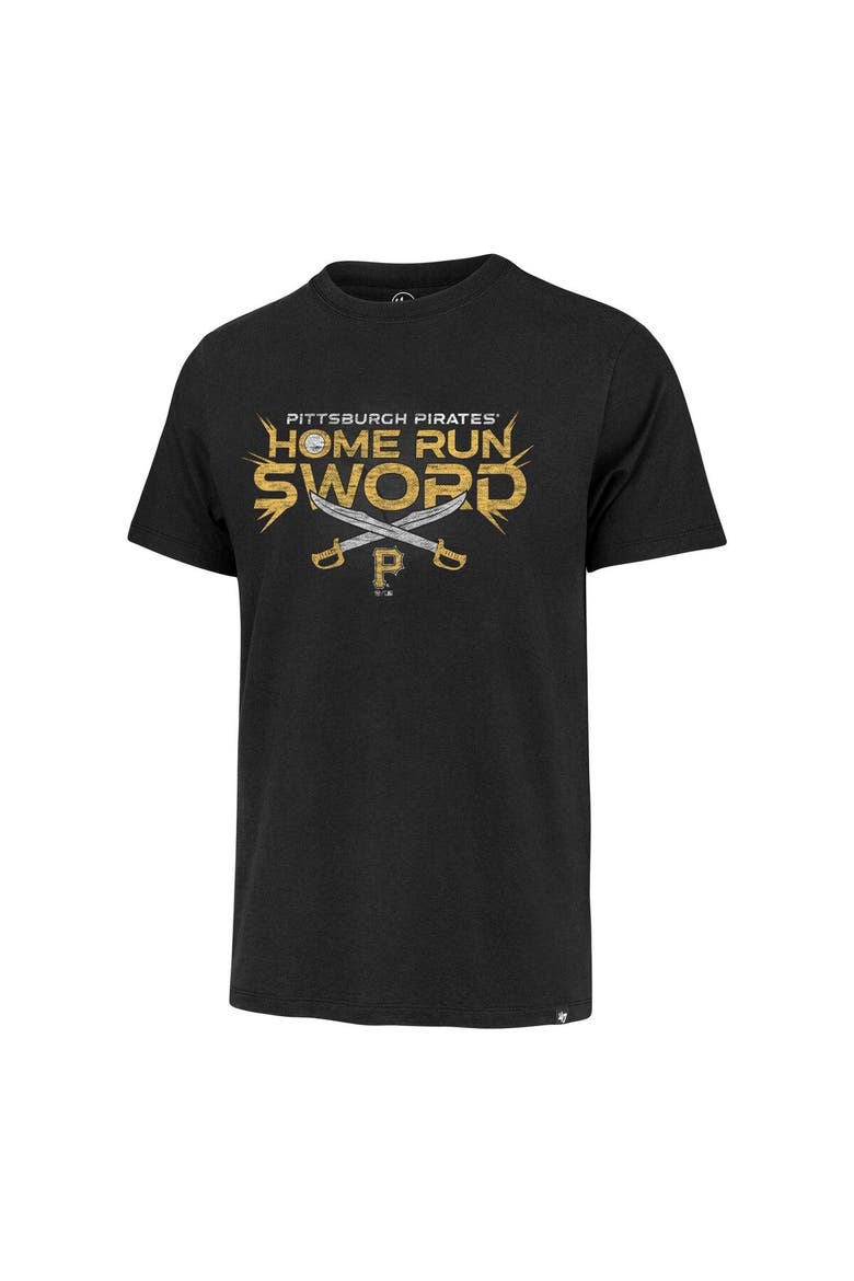Men's '47  Black Pittsburgh Pirates HR Celebration T-Shirt, Alternate, color, Black