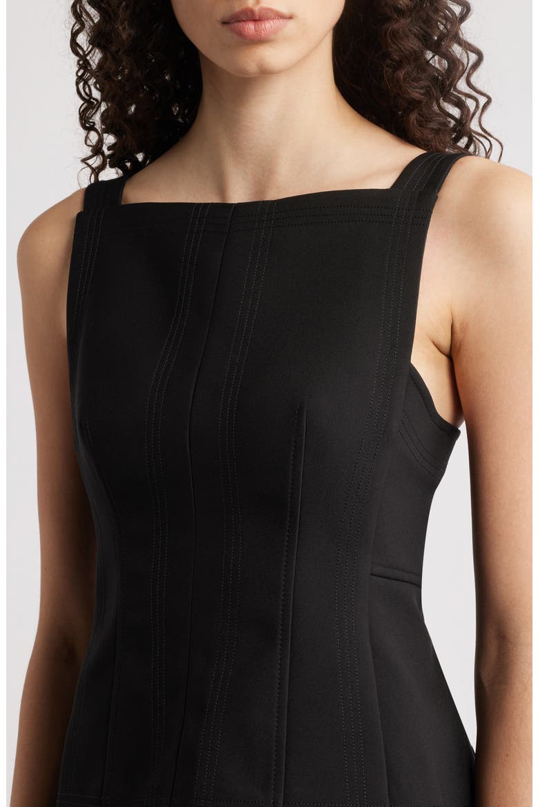 Hollinshill Pleated Sleeveless Maxi Dress, Alternate, color, BLACK