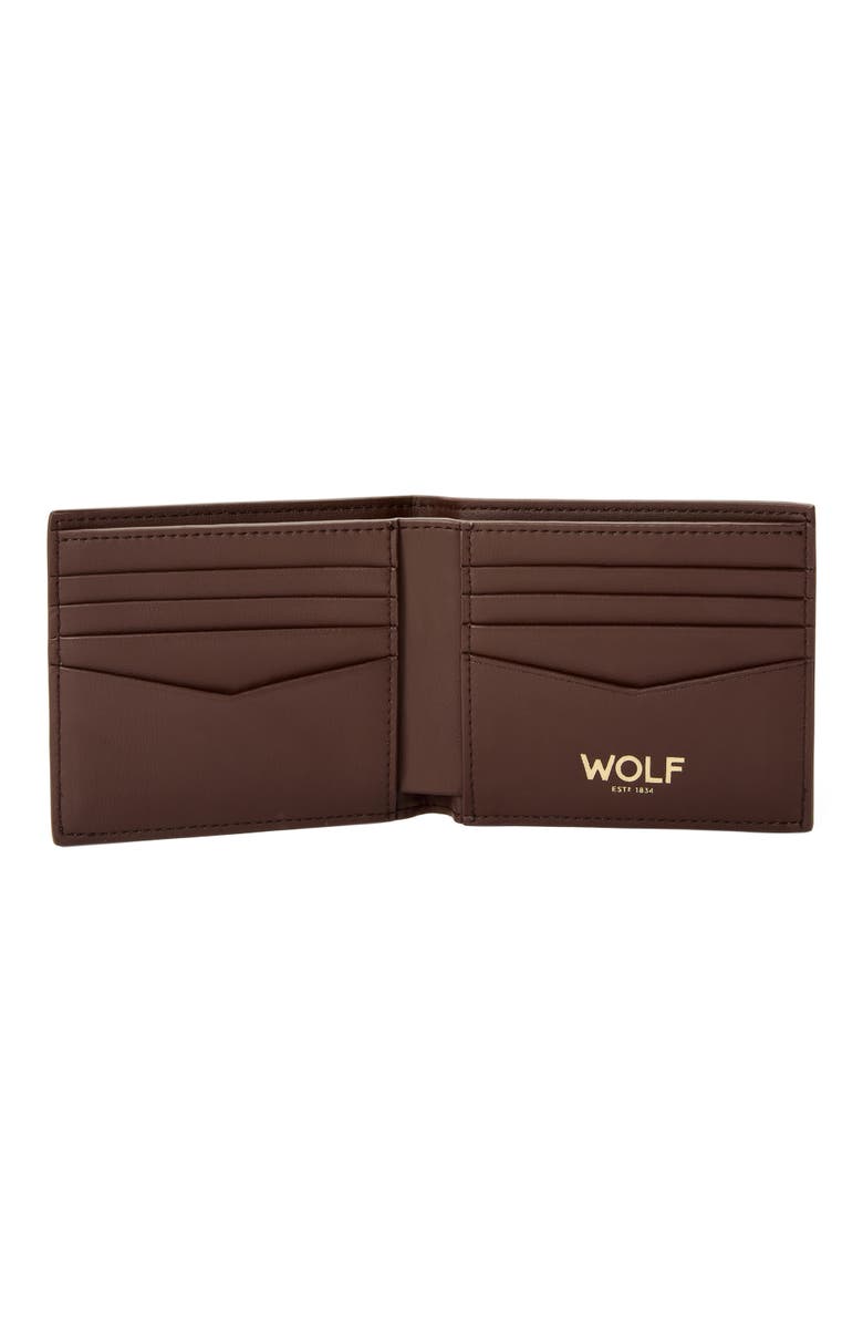 WOLF Signature Billfold, Alternate, color, Brown