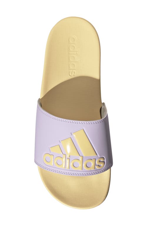 Adidas Originals Adidas Adilette Comfort Slide Sandal In Lavender/orange/green