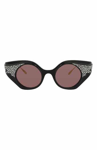 Gucci 45mm Cat Eye Sunglasses