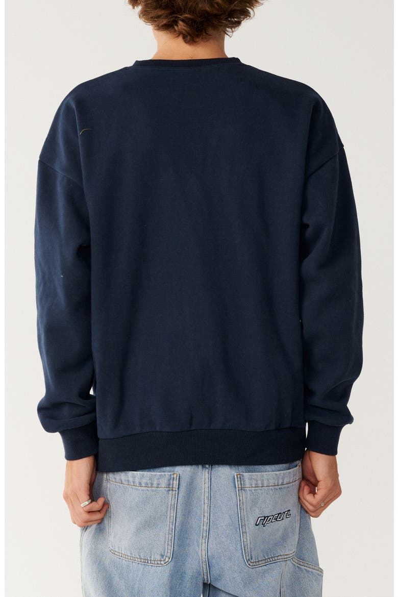 Archive Graphic Crewneck Sweater, Alternate, color, DARK NAVY