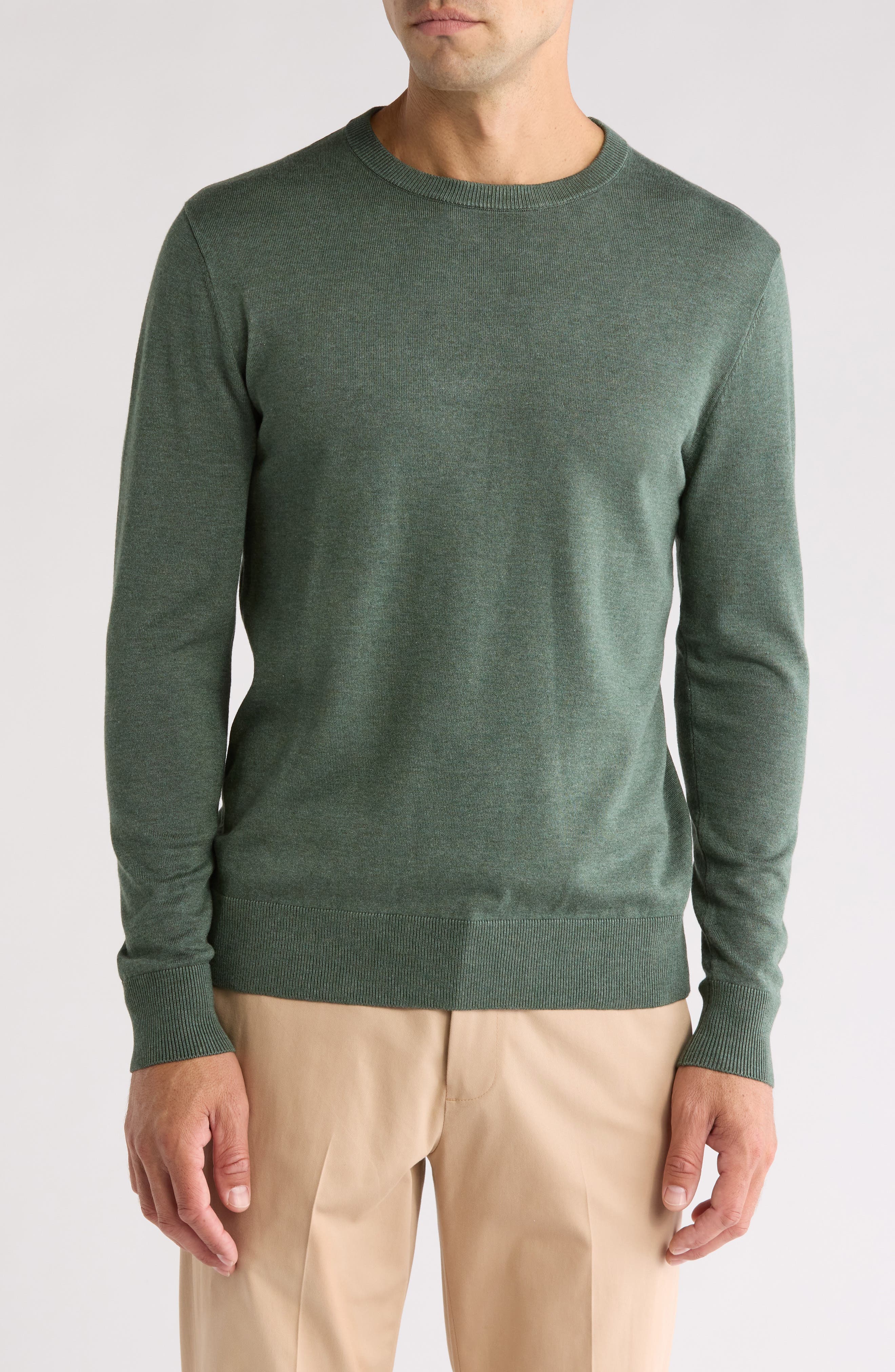 TOM BAINE Solid Crewneck Pullover