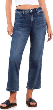 HINT OF BLU Ankle Straight Leg Jeans