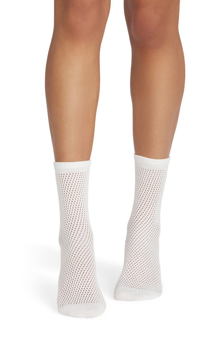 Bombas Solid Mesh Half Calf Socks, Main, color,