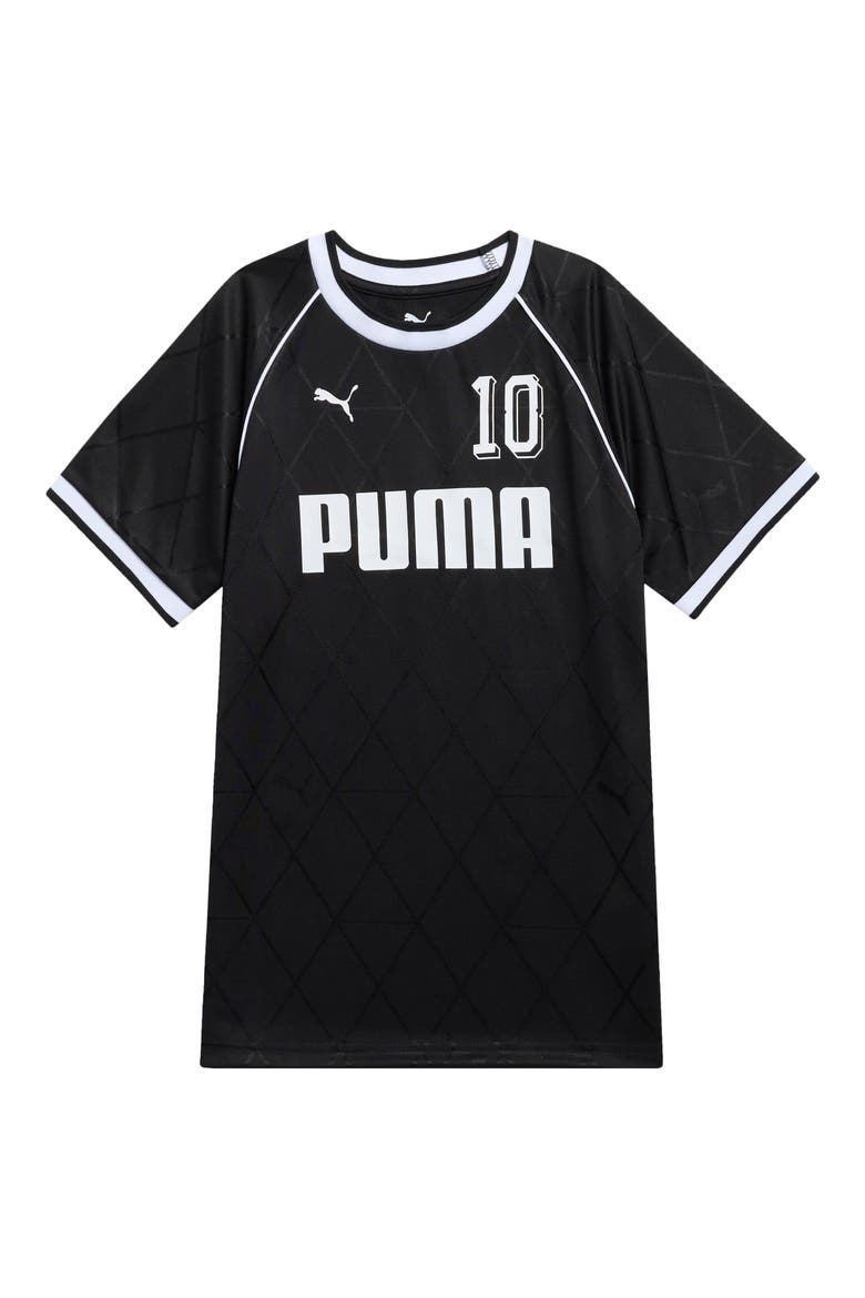 Kids' Sport Piqué Jersey T-Shirt, Main, color, PUMA BLACK