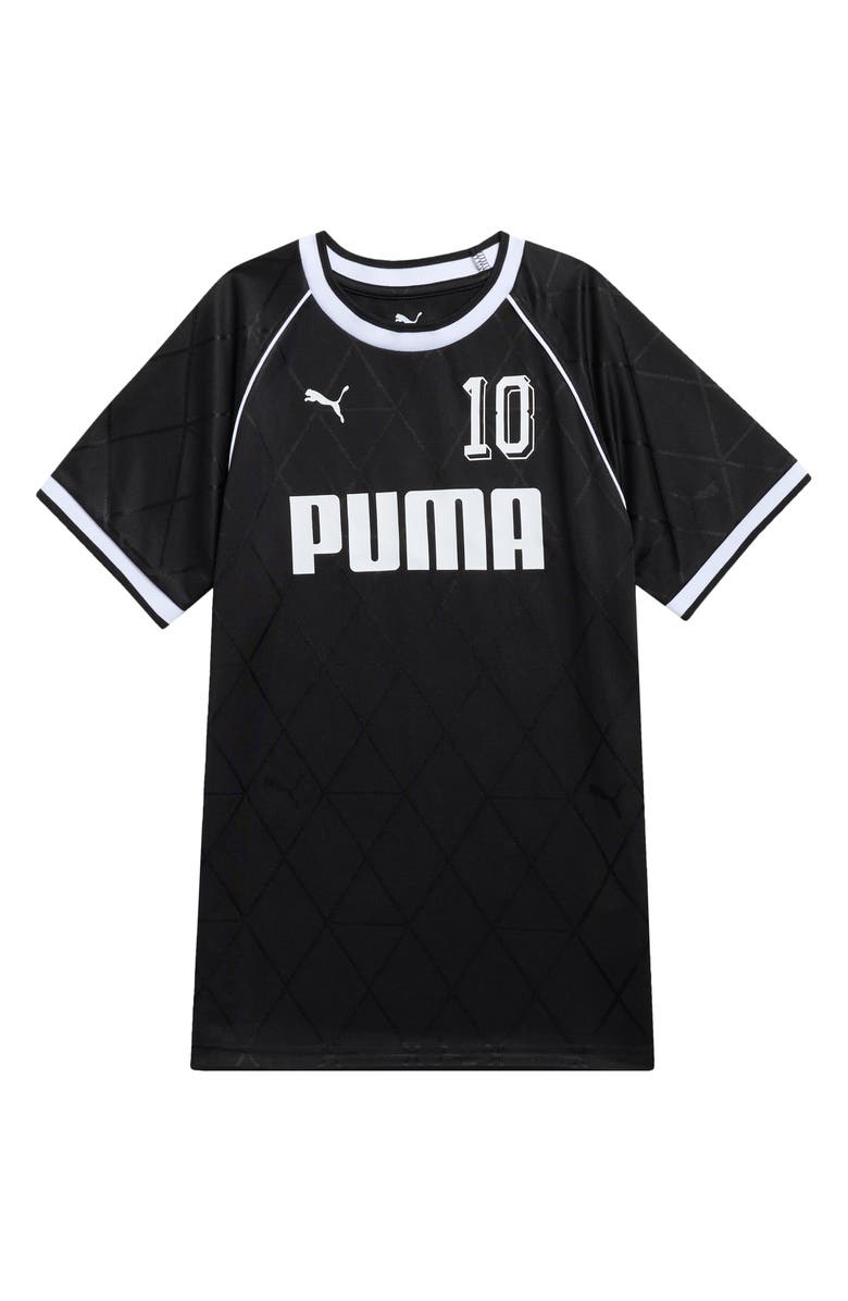 PUMA Kids' Sport Piqué Jersey T-Shirt, Main, color, Black