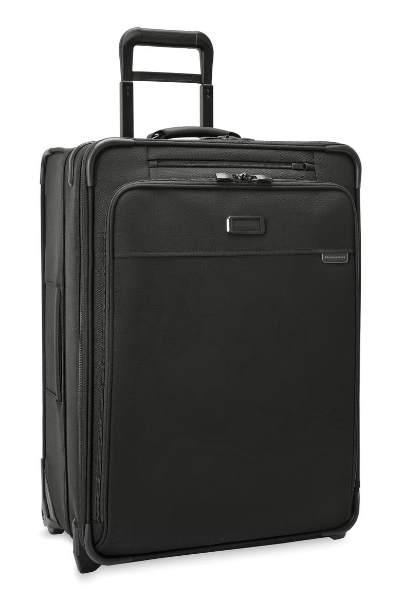26-Inch Baseline Medium Expandable Wheeled Upright Packing Case, Main, color, BLACK