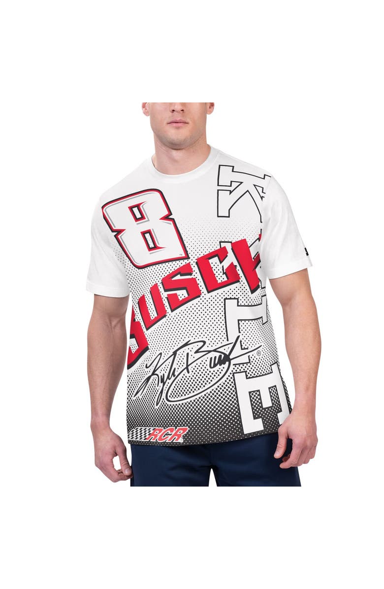 STARTER Men's Starter White Kyle Busch Extreme Lineman Graphic T-Shirt, Main, color, White
