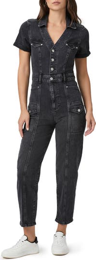 PAIGE Alexis Barrel Cargo Denim Jumpsuit | Nordstromrack