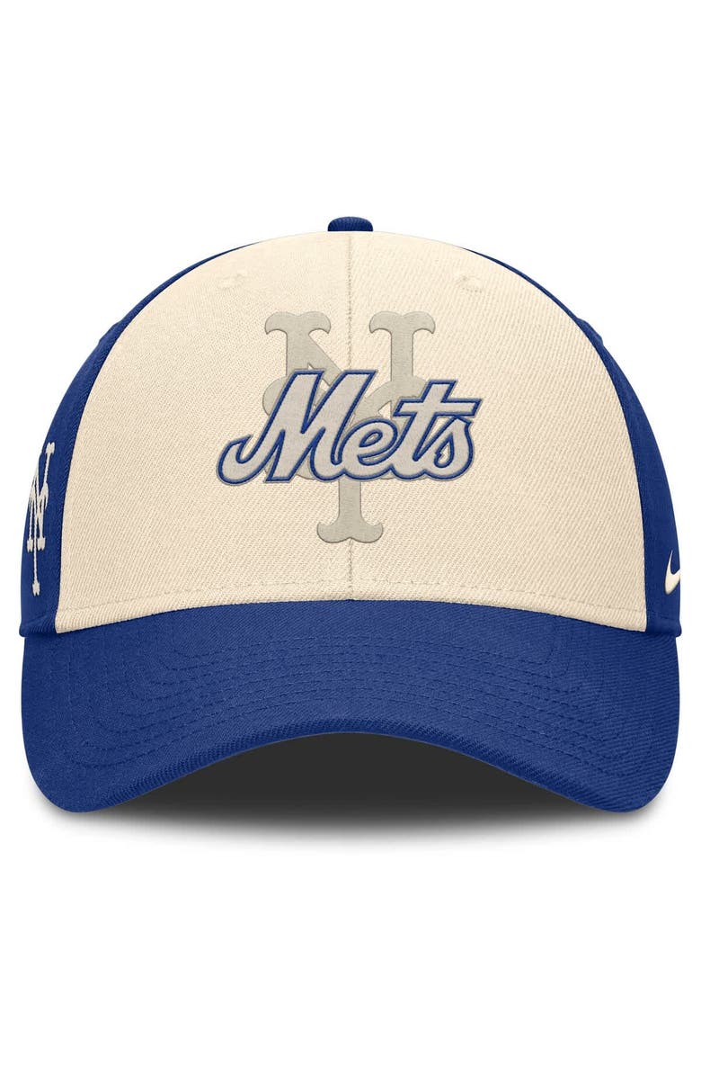 Nike Men's Nike Royal/Natural New York Mets Statement Club Performance Adjustable Hat, Alternate, color, Royal