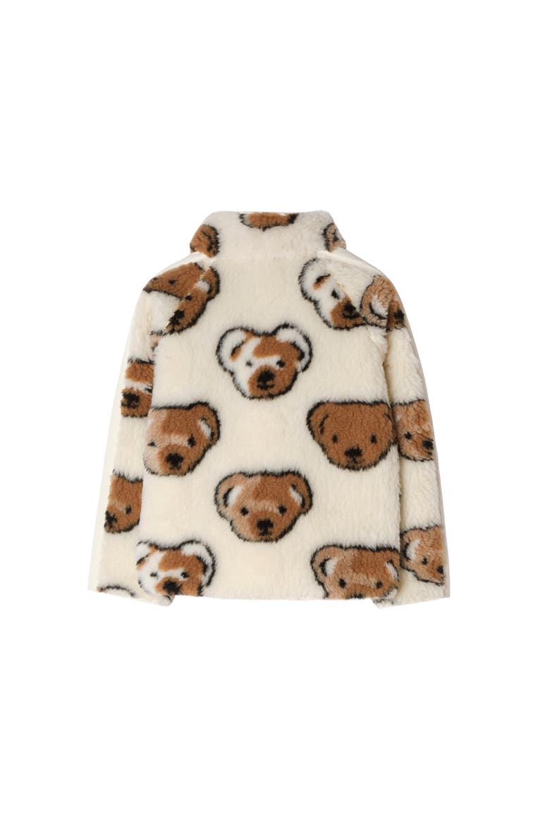 Thomas Bear Fleece Jacket, Alternate, color, Salt white